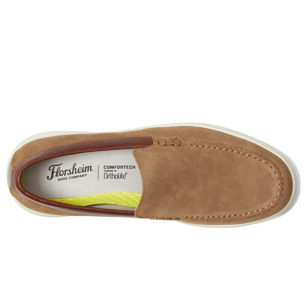 FLORSHEIM HEIST MOC TOE VENETIAN LOAFER MENS SLIP ON 85 DM US MOCHA